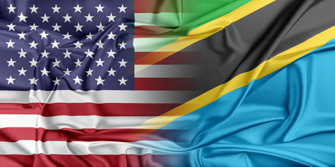 Obraz premium USA and Tanzania