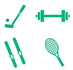 Sports et loisirs en 4 icônes