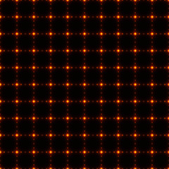 Seamless background made by net or grid with gold dots