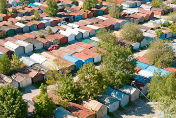 гаражный кооператив, вид сверху