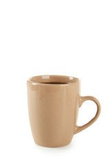 Cup of coffee isolated on white