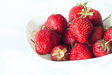 strawberries in a bowl