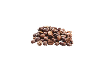 Coffee beans isolated in white background