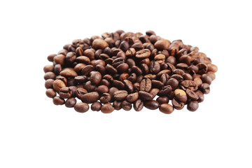 Coffee beans isolated in white background