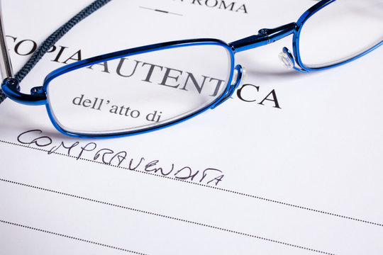 contratto di compravendita di una casa