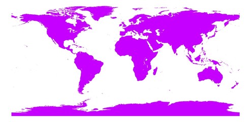 Weltkarte Farbe Amethyst