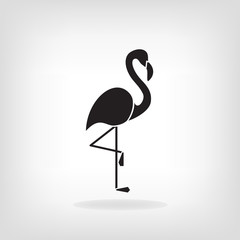 Stylized silhouette of a Flamingo 