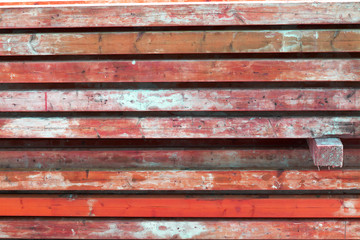 red wood planks