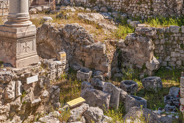 Ruins Temple of Serapis in Jerusalem - 83946021