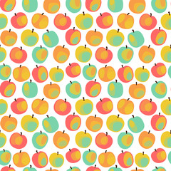 Colorful  apple pattern