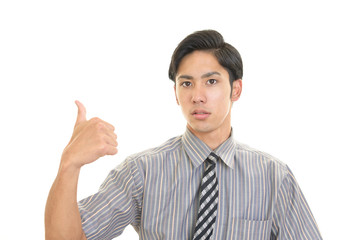 笑顔のビジネスマン