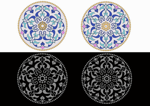 5 ve 6 lı dairesel motif