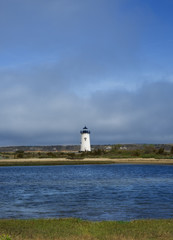Fototapeta na wymiar Edgartown Harbor Light on Martha's Vineyard in Massachusetts