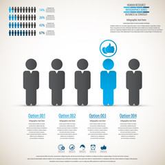 Business management, strategy or human resource infographic