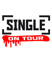 Single On Tour stempel graffiti