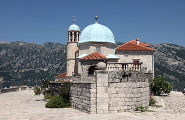 Fototapeta na wymiar Church of Our Lady of the Rocks, Perast, Montenegro