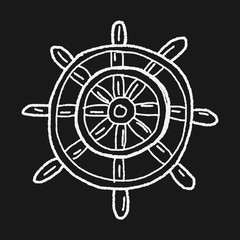 Obraz premium rudder doodle