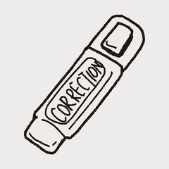 correction pen doodle