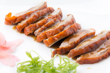 Roasted duck and vegetables, Chinese style