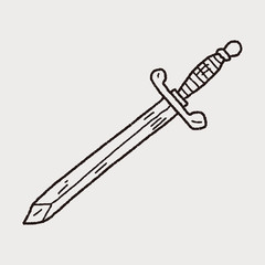 sword doodle - 83949619