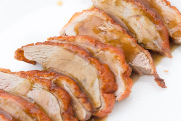 Roasted duck and vegetables, Chinese style