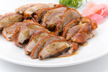 Roasted duck and vegetables, Chinese style