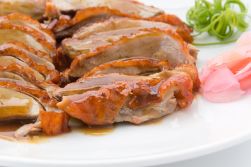 Roasted duck and vegetables, Chinese style