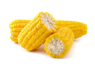 Corn on a white background