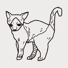 cat doodle drawing