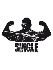 Single muscles strong bodybuilder sexy man