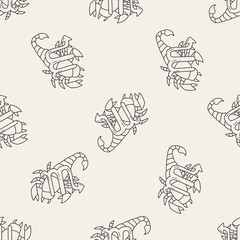 astrology Constellation doodle seamless pattern background