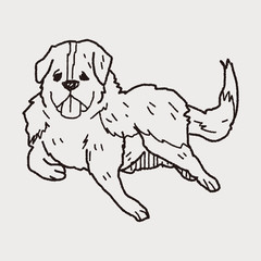 Fototapeta premium dog doodle