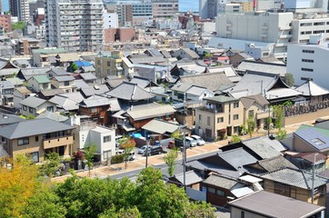 Fototapeta premium 滋賀県 大津市内の風景