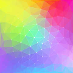 Colorful abstract polygon background vector illustration