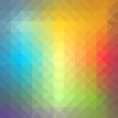 Colorful abstract polygon.Retro background vector illustration