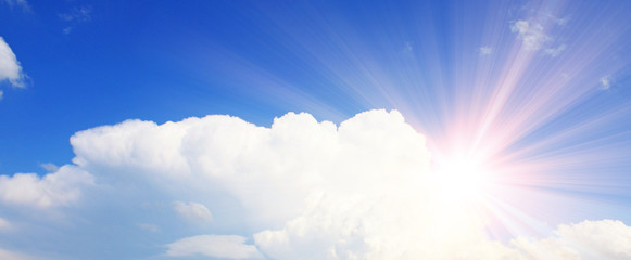 Sonne und Wolken Panorama