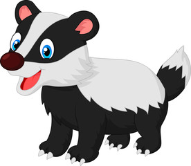 Cartoon animal badger