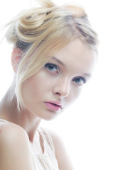 Naklejka premium Image with beautiful blonde girl