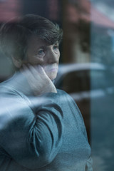 Senior with depression