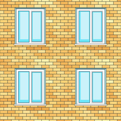 Windows on wall