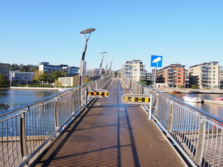 Obraz premium Tonsberg road bridge in Brygge, South Norway
