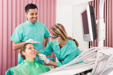 Patient at surgery office