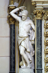 Obraz premium Saint Sebastian, Zagreb cathedral