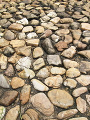 stone pattern in garden