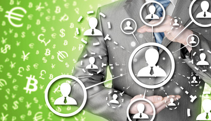 Fototapeta premium protect social connection concept