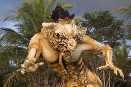 Balinese ogoh ogoh monster at Balinese New Year , Indonesia.