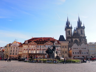 Old Town square in Prague, Czech Republic