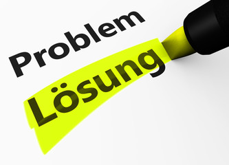 Problem Lösung Business Konzept