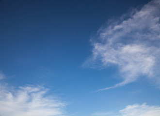 Blue sky and cloud background