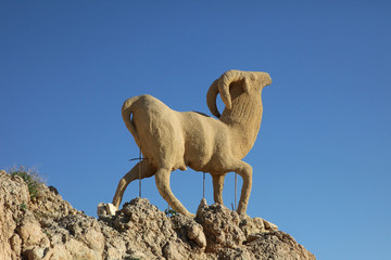 Monument of sheep, Sahara, Chebika, Tunisia